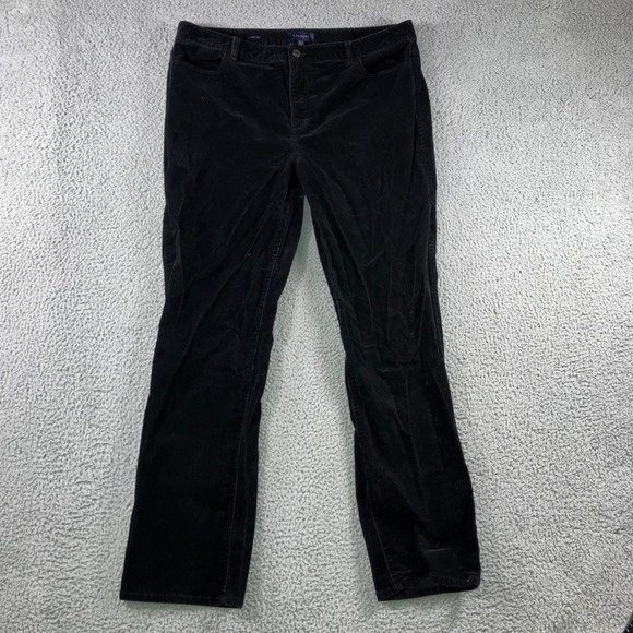Talbots Pants - Talbots Heritage Corduroy‎ Pants Women 18 High Rise Bootcut Black Minimalist